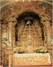 altar com a imagem de s.pedro