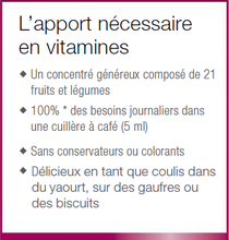 L’apport optimal avec dix vitamines, naturel !