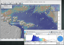 Fenster von GeoMapApp.