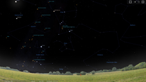 Fenster von Stellarium.