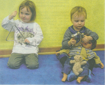 Zufriedene „Musikmäuse" in der Kreismusikschule. Foto: Schule