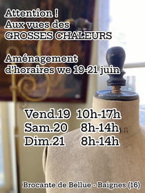 Attention ! Changement d’horaire ces 19-21 juin