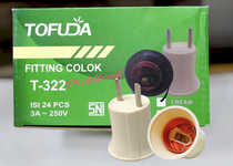 Fiting colok tofu dan 3A 250V SNI