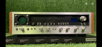 Quadrophonie Receiver Pioneer QX-949A Frontansicht mit Aluminiumfront und analoger Skaleneinheit aus der Quadrophonie Ära der 1970er Jahre