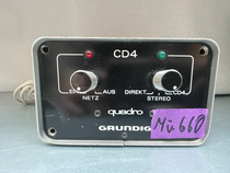 Grundig CD4 Quadro Demodulator Adapter 1970er Jahre Rückansicht Anschlüsse DIN CD-4 Made in Germany