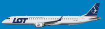 LOT Embraer 195 new colours