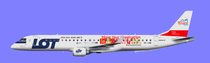 LOT Embraer 195 SP-LNB logojet