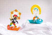 ①ガラス工房 メルハバ 作家 小林大輔 ハブラシ うさぎ ハンドメイド 置物 ガラス工房Merhaba（メルハバ）│小林大輔│ 和食器の通販トリノワ