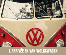 A chaque semaine, son moyen de transport original pour les mariés ! Van Wolkswagen