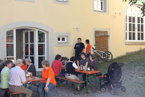 Das Cafe Miteinand befindet sich im Innenhof