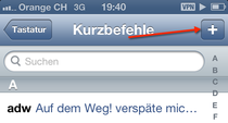 Kurzbefehle
