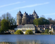 Une vue du château de Combourg