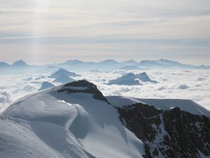 vom Haupt- zum Ostgipfel am Piz Palü