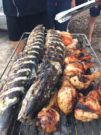 typisches BBQ am Strand