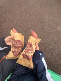 強歩大会帰りに会場の近くで食べました😋