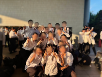 バスパート3学年の集合写真です