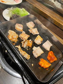 人生初サムギョプサル🥰