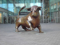 The Bull at the entrance to the new Bullring shopping centre