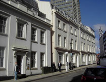 19th-century houses at the top end of Bennetts Hill