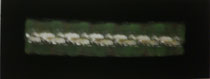 Spuren 1, 2016, Acryl auf Hartfaserplatte schwarz, BxH 95x38 cm