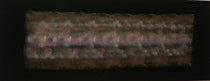 Spuren 3, 2016, Acryl auf Hartfaserplatte schwarz, BxH 95x38 cm