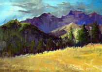 "Purple Mountains" 9 x 12