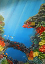 "Korallenriff 2" Öl auf Leinwand, 50 x 70cm (240.-)