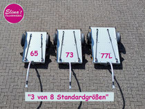 8 unterschiedliche Größen sind lieferbar.