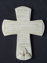 CT51PC CRUZ ORANDO AL PADRE NUESTRO P/COLGAR 25CM