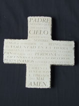 CT24PC CRUZ PADRE NUESTRO P/COLGAR 18CM