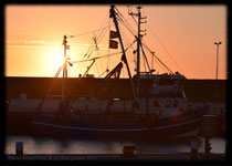 Sonnenuntergang in Hafen 