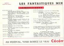 Programme 1964 Samedi 8 Aout