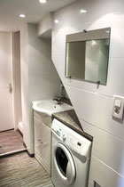 cabinet de toilette et lave-linge