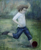 Max, Acryl auf Baumwollgewebe, 90 x 110 cm, 2010