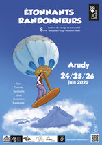 affiche  festival Étonnants Randonneurs  festival  2022