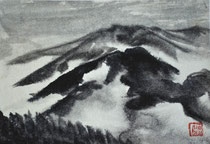 Fiss/Tyrol/Sumi-e/1980/18,6x17,2cm/ID: Y325-2951/260.-€