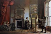 "El esclavo de Velázquez". Óleo sobre lienzo.Oil in canvas. 81 x 54 cm. 2021