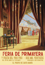 Cartel Feria del Puerto de Santa Maria. Óleo sobre lino 116 x 81 cm. 2026
