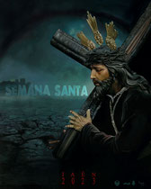 Cartel Semana Santa Jaen 2023.81 x 65 cm.Óleo sobre tabla, 2022
