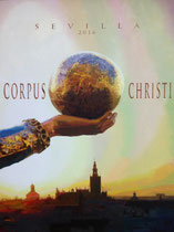 Cartel Oficial Corpus Christi Sevilla 2016. Óleo sobre lienzo. Oil in Canvas. 65 x 92 cm