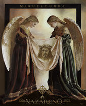 Cartel 325 Aniversario Hermandad Nazareno de Miguelturra (Ciudad Real). 100 x 81 c. Óleo sobre lienzo. 2025