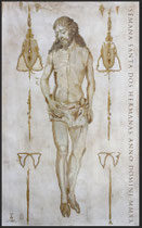 Cartel Semana Santa Dos Hermanas 2020. Óleo sobre tela. 195 x 127 cm