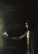 Cartel Semana Santa de Ronda 2021. Óleo sobre lienzo. 116 x 81 cm. 2021
