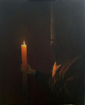Tinieblas. Óleo sobre lienzo. Oil in canvas. 100 x 81 cm