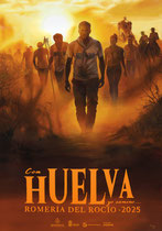 Cartel Romería del Rocío 2025. Hermandad de Huelva. Óleo sobre lienzo 100 x 70 cm. 2025