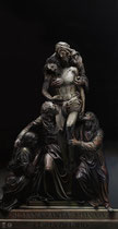 Cartel Semana Santa de Coria del Río.157 x 81 cm. Óleo sobre lino 2024