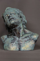 Sterbender Alexander, Terracotta, bronziert, lebensgroß (nach antikem Vorbild)