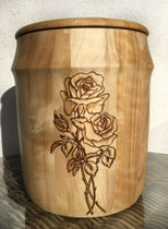 Holzart Rüster mit Pyrografie