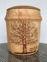 Holzart Pappel mit Pyrografie