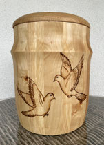 Holzart Pappel mit Pyrografie